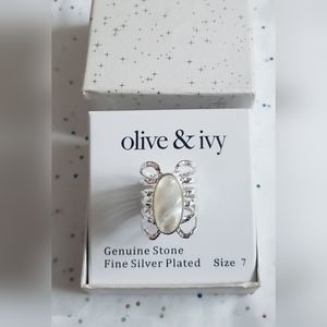 NIB Olive & Ivy Silver Cuff Ring